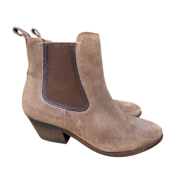 Thursday Boot Co Duchess Bootie Brown Suede EUC Women size 8 - Picture 1 of 7